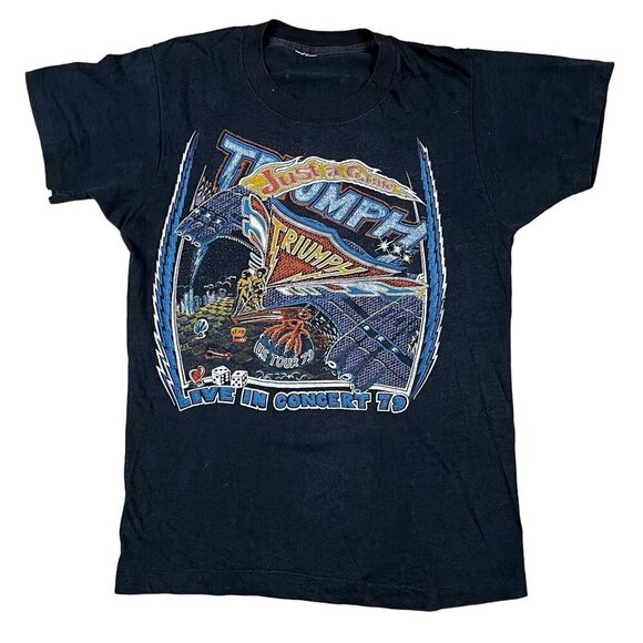VTG 70s Triumph Live in Concert 79 T-Shirt Size Small - Picture 1 of 6